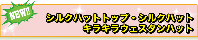 シルクハットトップ・シルクハット・キラキラウェスタンハット